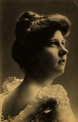 Postkort. Nyttårshilsen. Fotografisk motiv. Svart/hvitt. Por