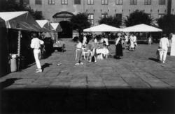 Høstmarked, august 1987. Torget.