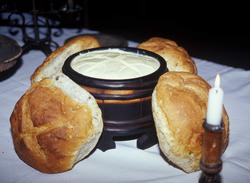 Det er desember 2003 og stuene er pyntet til jul. Her fra Gr