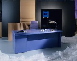 Hjemmekontoret kalt "Det rene, blå kontoret", svenskproduser