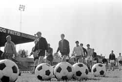 Serie. Juniorlandslaget i fotball trener på Ullevål stadion,