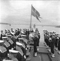 Svensk flåtebesøk. Oslo 05.06.1953.