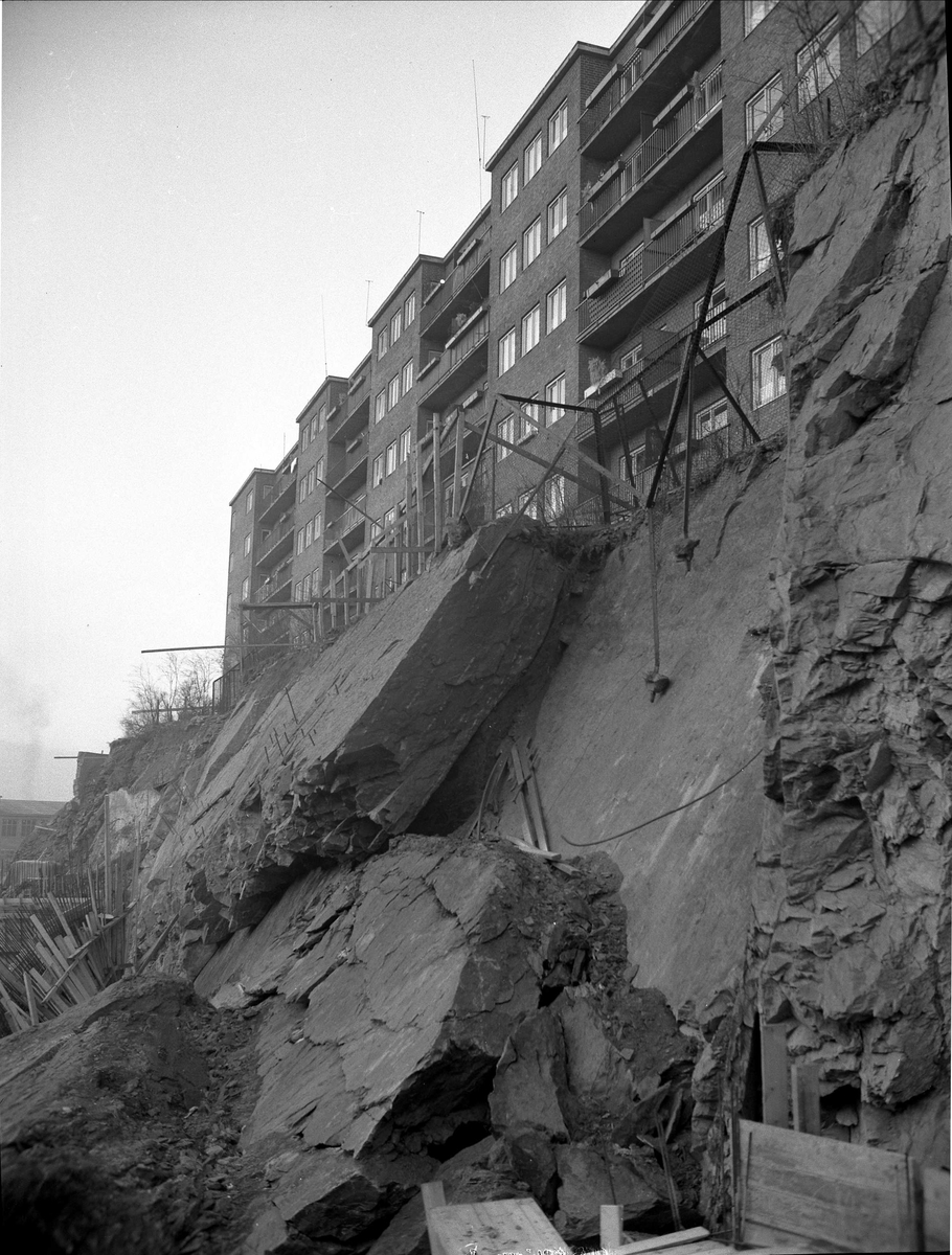 Schouterrassen, Sinsen, Oslo, 30.12.1957. Rasulykke.