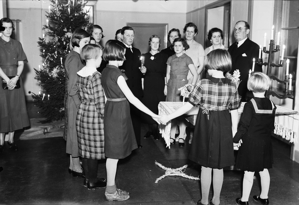 Sannolikt julfirande i Uppsala, 1937