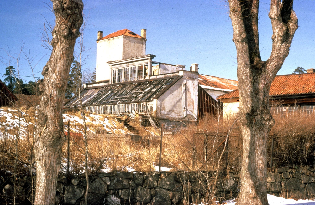 Orangeriet i Österbybruks brukspark, Uppland 1975