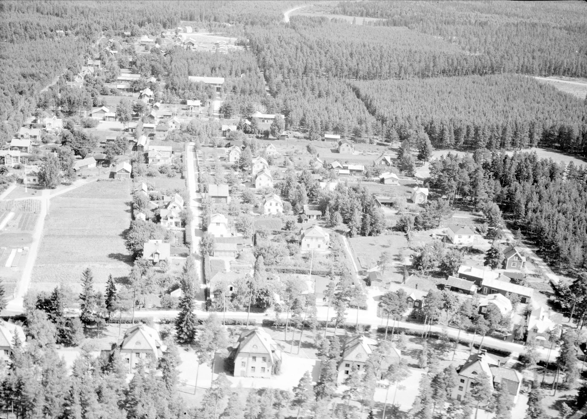 Flygfoto över Älvkarleby, Uppland 1947