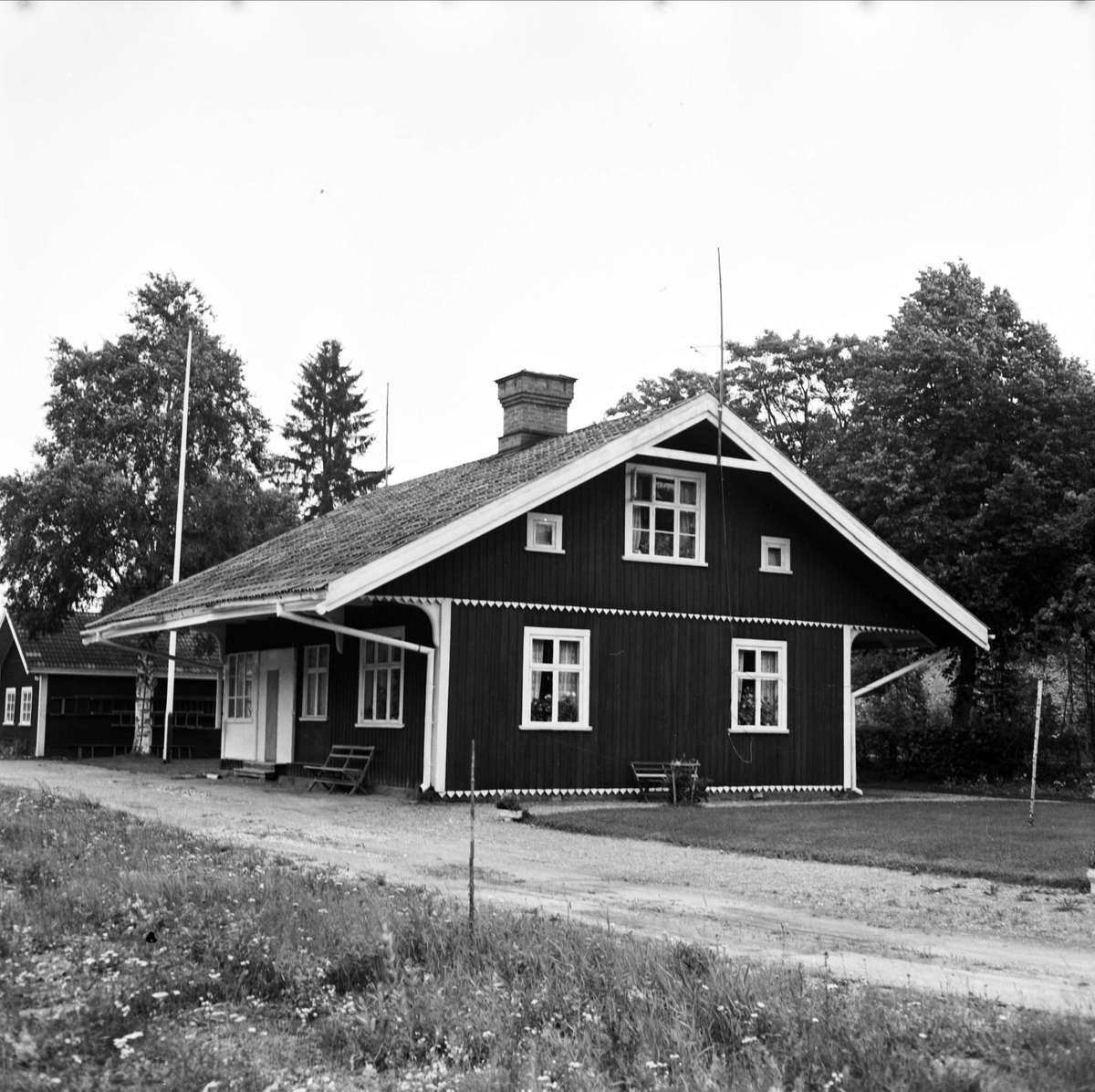Fotograf Gunnar Sundgrens barndomshem, järnvägsstationen i Rörberg, Valbo socken, Gästrikland