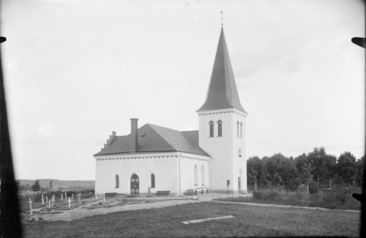 Länna kyrka, bild beställd av handlaren Gustaf Söderbäck, Uppsala före 1914