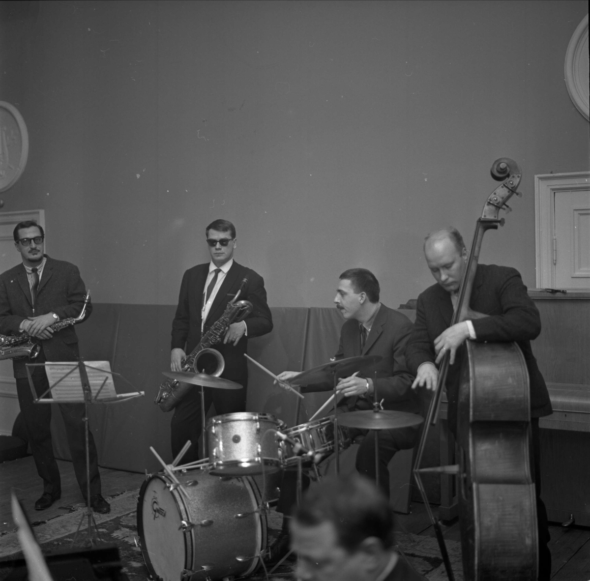 Jazz på Värmlands nation, Riddartorget, Uppsala februari 1964