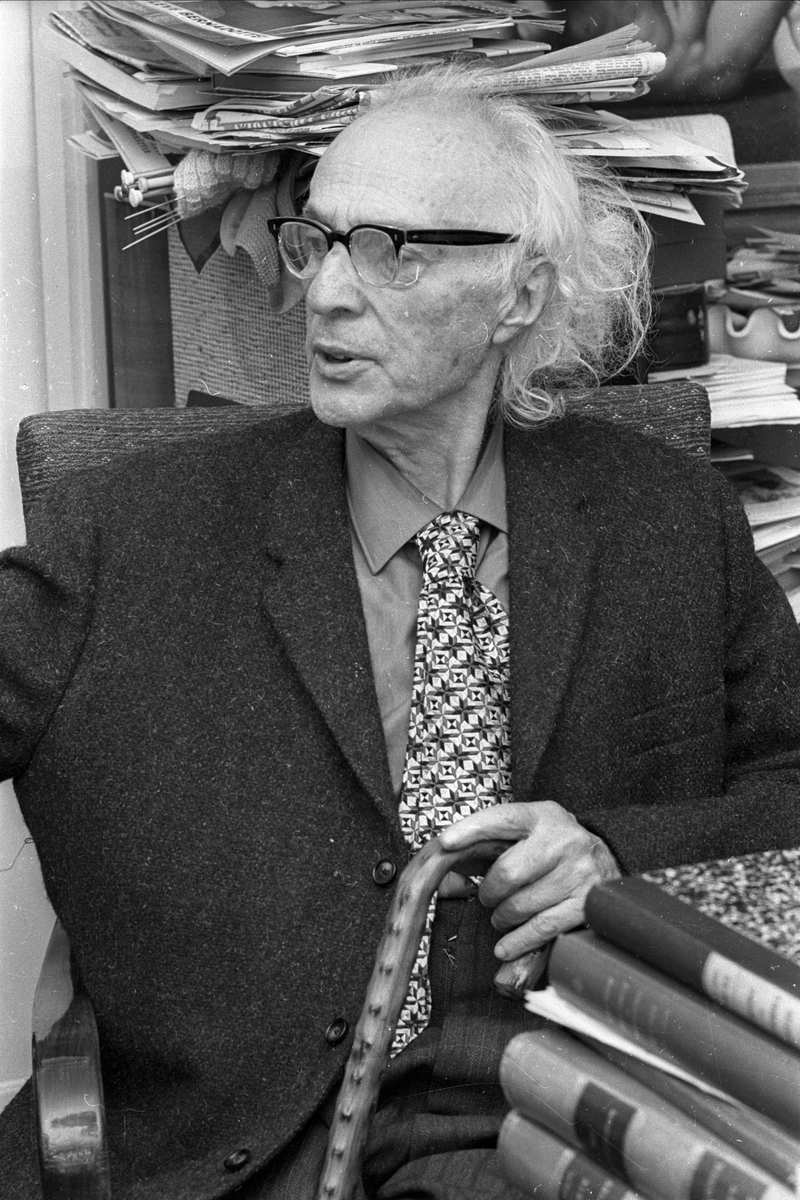 Professor Gaston Backman fyller 80 år, Lilljeborgsvägen 4, Uppsala 1963