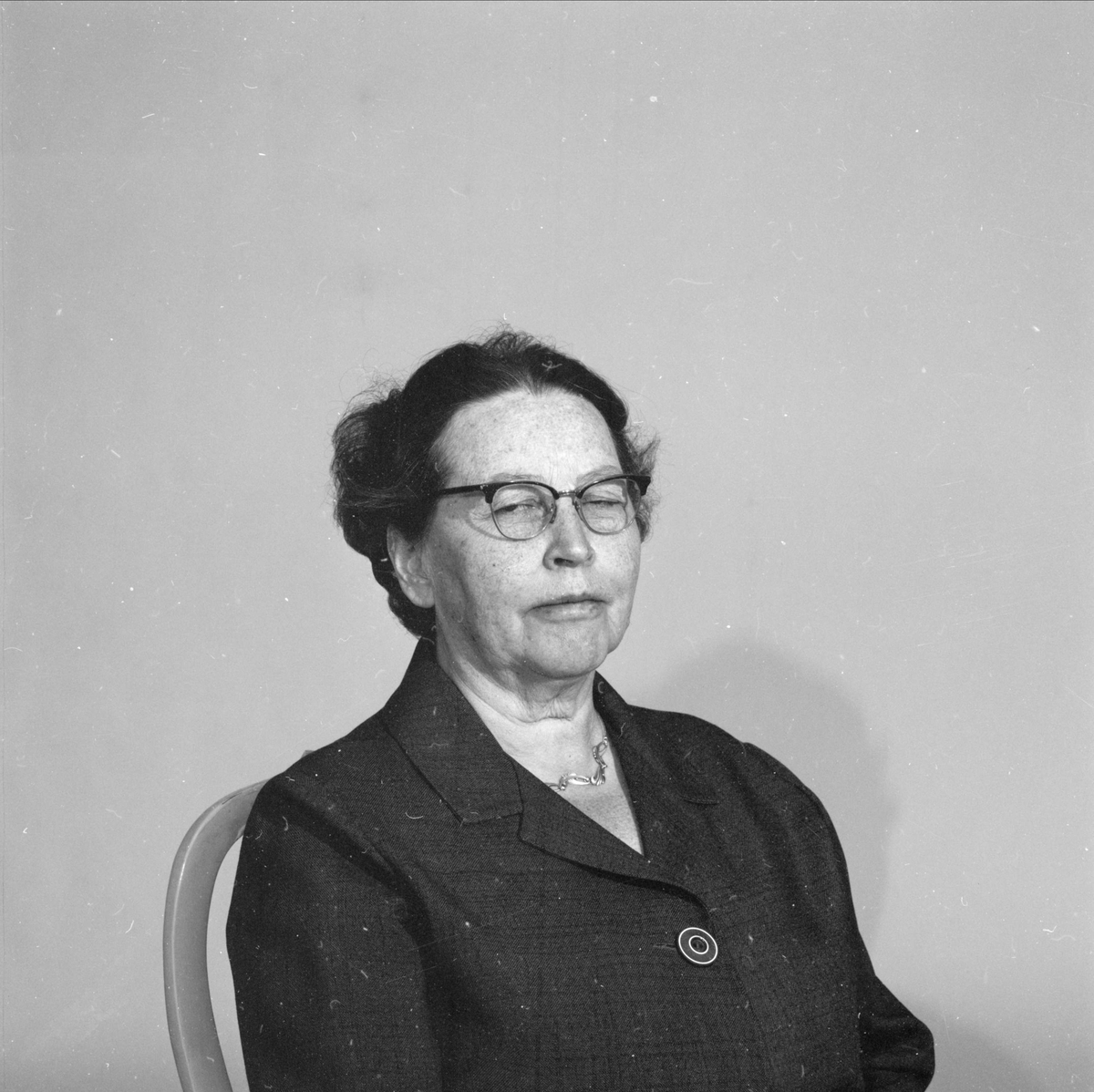 Rektor Karin Holmvall, Uppsala juni 1964