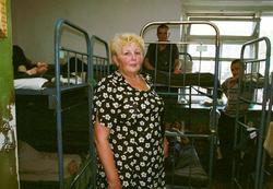 Bestyrerinne ved tuberkulosesyke i fengsel, Arkangelsk, Russ
