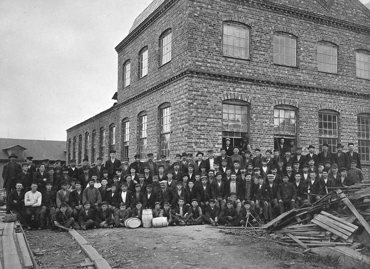 Anställda vid Uddevalla Tunnfabrik 1901