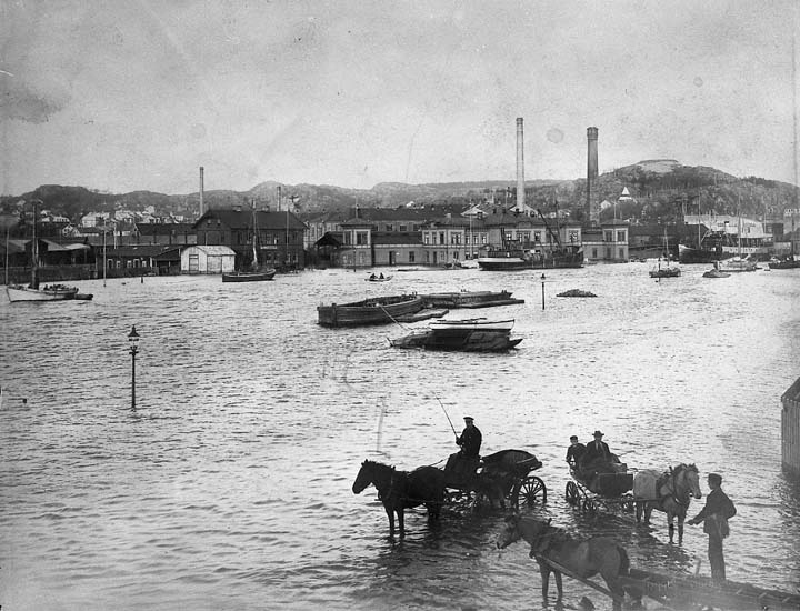 Översvämning i Uddevalla år 1911