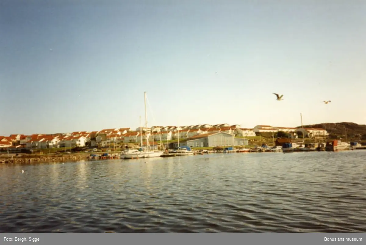 Enligt text på fotot: "Väjern med Tumlaren och husen på berget (som många står tomma) Bilden tagen 1994".