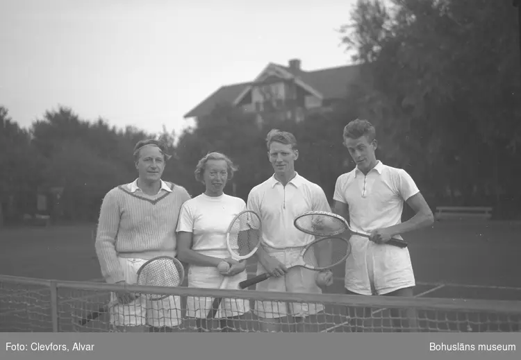 Text till bilden: "Göteborgsred. Tennis. 1951.09.28"