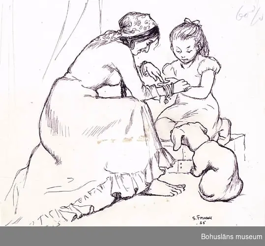 Illustrationer o. skisser till en barnberättelse?
Övrig historik se UM71.03.001.