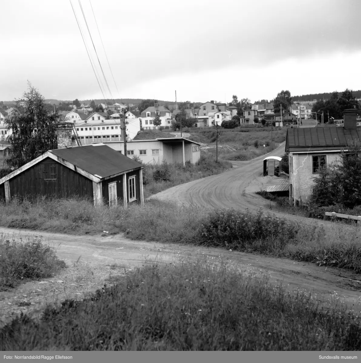 Gamla kvarter och hus vid Grönborgsgatan-Sidsjövägen.