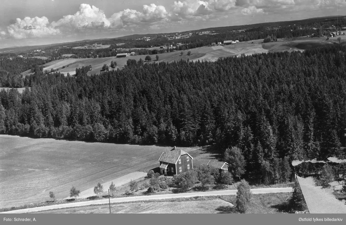 Granlund i Skiptvet, flyfoto 11. juni  1959.