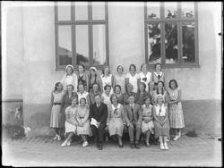 Gymnasklasse, jenteklasse utenfor Sarpsborg høyere almenskol