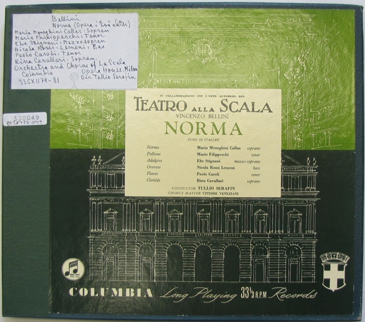 3 st LP-skivor av märket Columbia