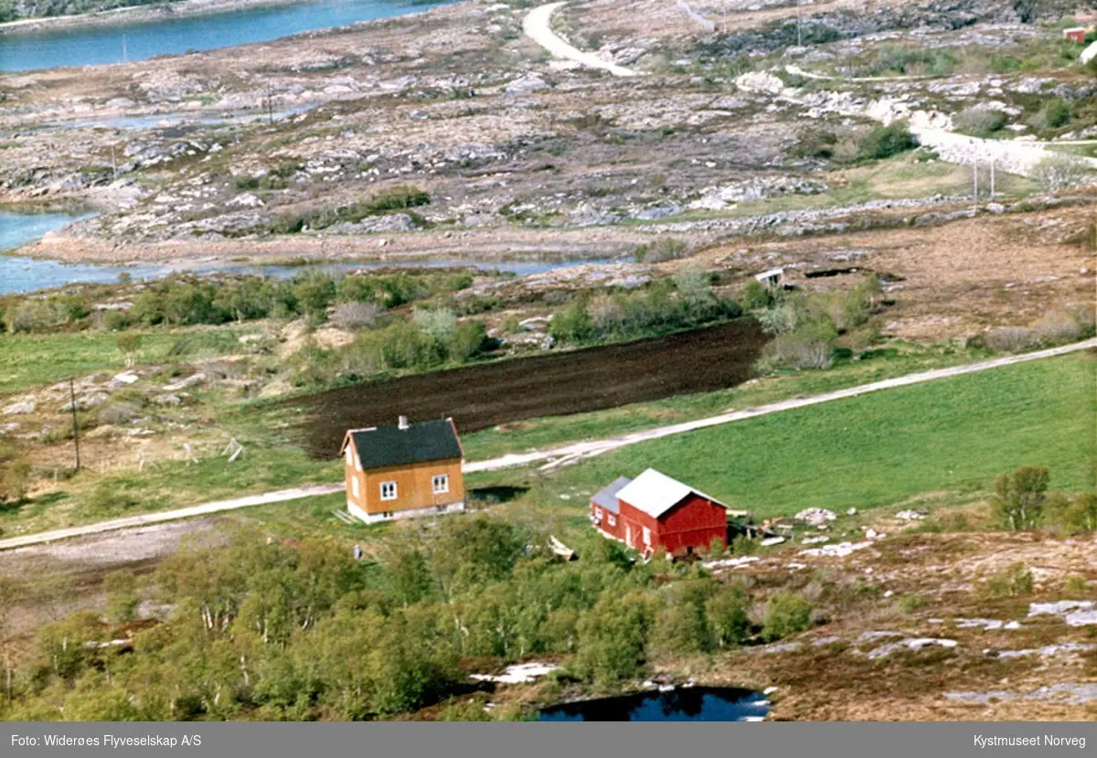 Flyfoto over Søraunet i Vikna kommune