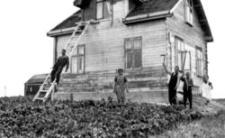 Anna Strands barn fra venstre: Einar, Ragna, Gisle, Odd og G