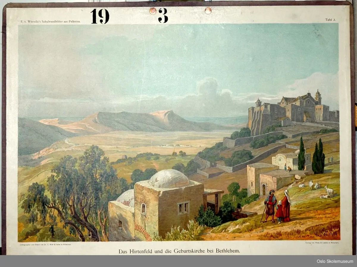 Bibelhistorie: Hyrdemarken og fødselskirken nær Betlehem.