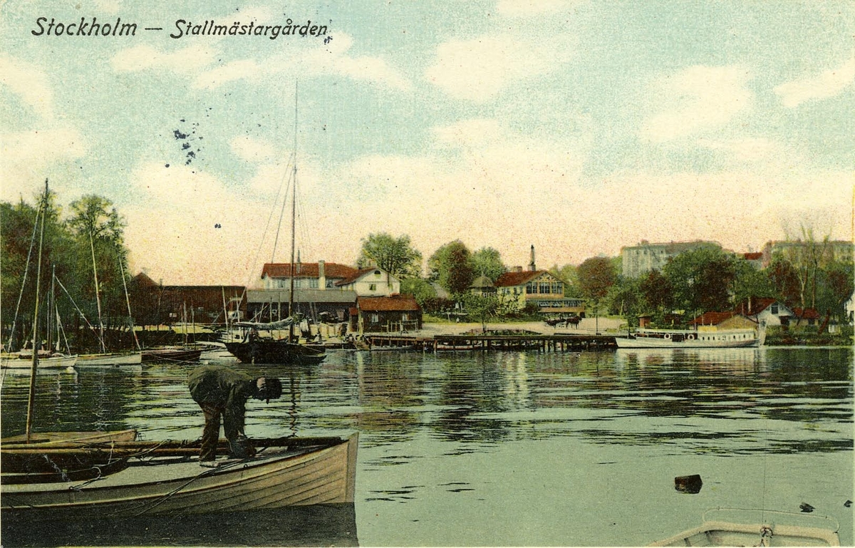 Stallmästargården. Vykort, daterat 1910.