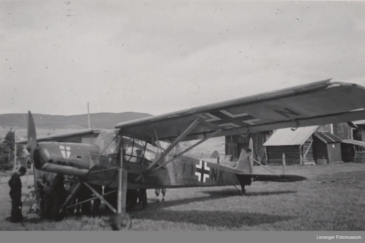 Flyet Fieseler Storch TI NK.  Flyet styrtet nær Gleivwitz 19.6.1941.