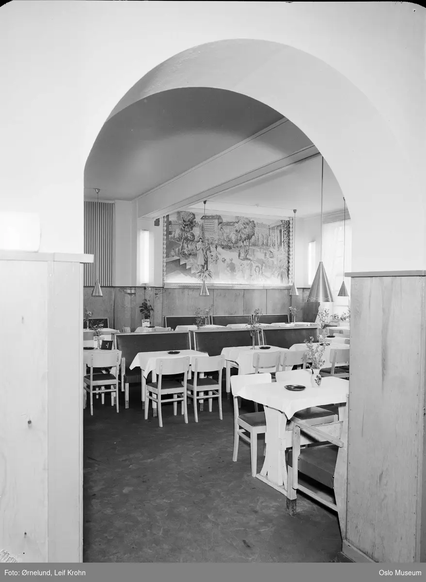 Olympen restaurant, interiør