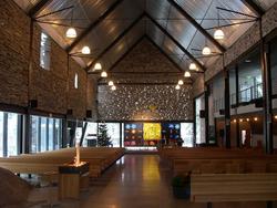 Den norske kirke, Mortensrud kirke, interiør, eksteriør, ser