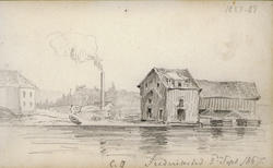 Frederikstad 3die Sept 1867 [blyanttegning]