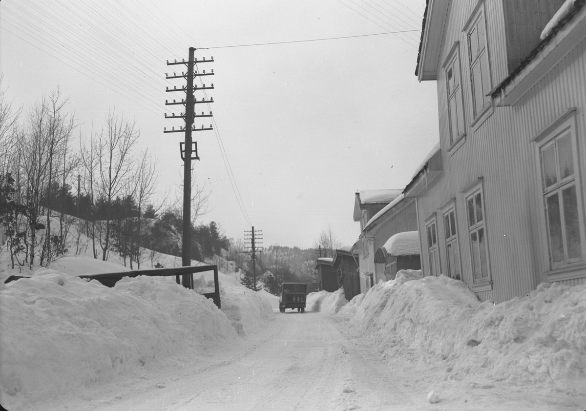Melkeruta oppover Kalstadsletta 10 Mars 1936. Kragerø