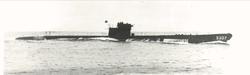 Motiv: K-kl undervannsbåt KNM"KYA" (S307), styrbord bredside