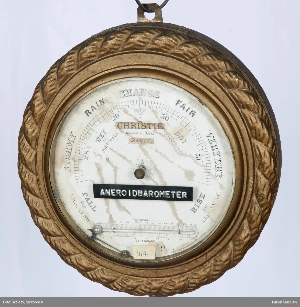 Barometer m. Fahrenheit termometer