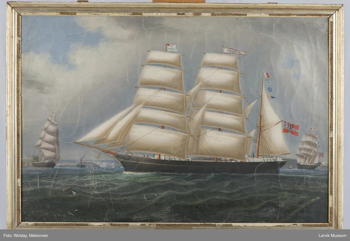 EXCELSIOR
Nasjon: Norsk
Type: Bark
Byggeår: 1869
Byggested: Hølen, Larvik, Norge
Verft: Hølens værft (H. Chr. Jansen)
Endelig skjebne: Trinidad - Aberdeen. Asfalt. Strandet 1881 ved Peterhead.