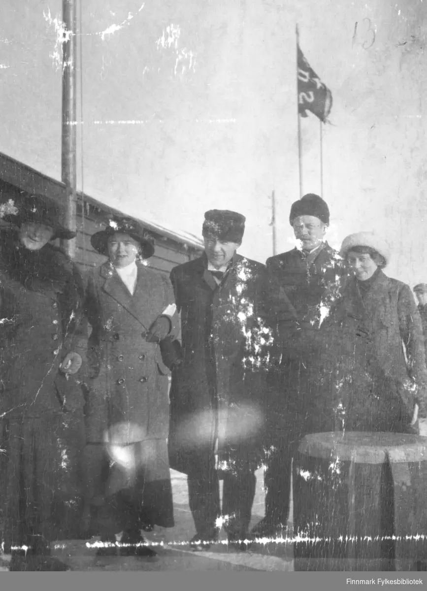 På dampskibskaien i Vadsø våren 1917