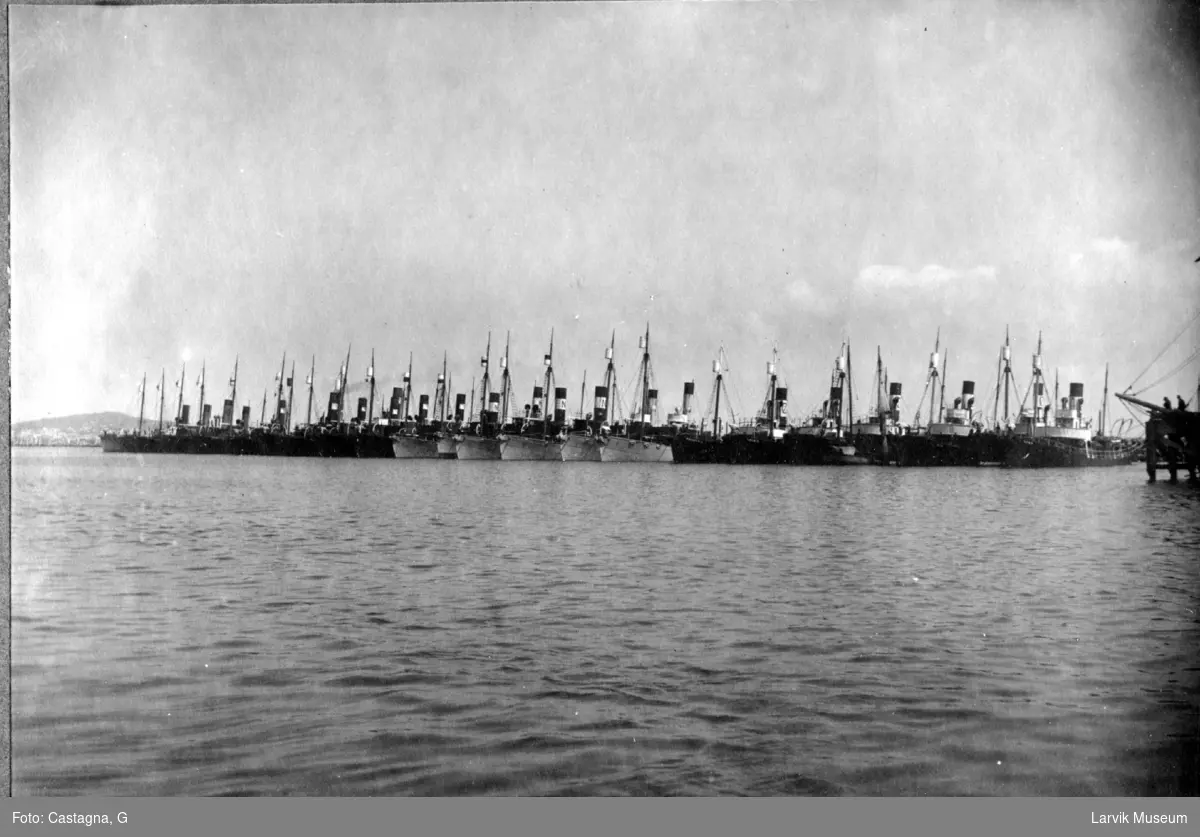 Hvalbåter i opplag i Montevideo