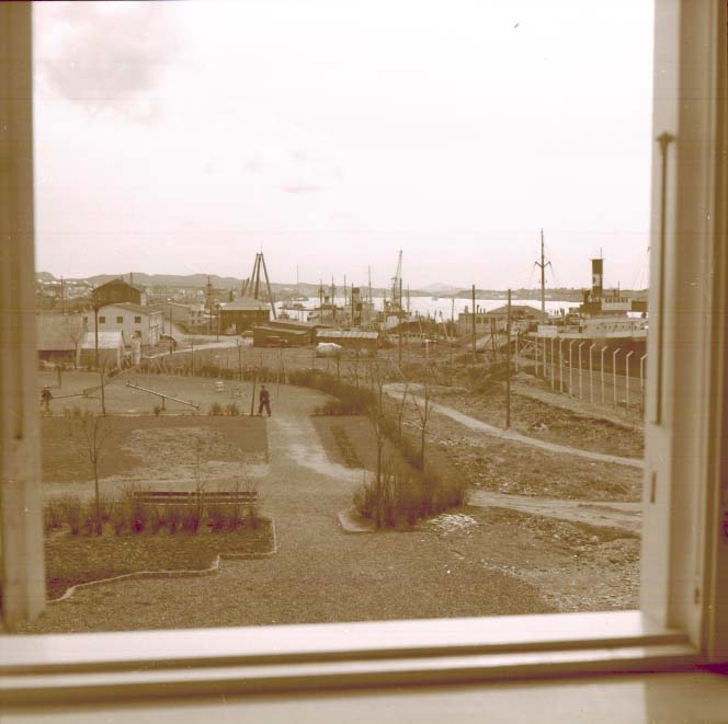 Utsikten fra vinduet - Mekanisk verksted.