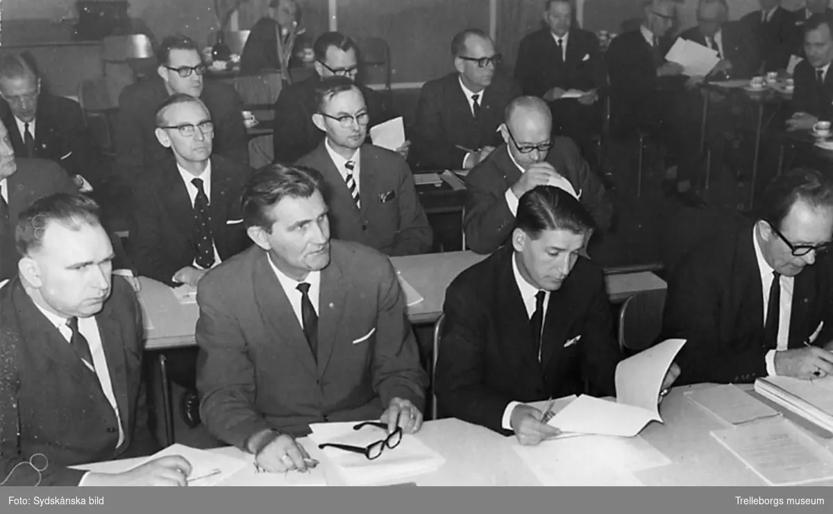 Samarbetsnämnden 1966. första raden från vänster ?, polis Karlsson(Anderslöv), Gösta Andersson, Agne Andersson. Andra raden från vänster Sven Thonér.