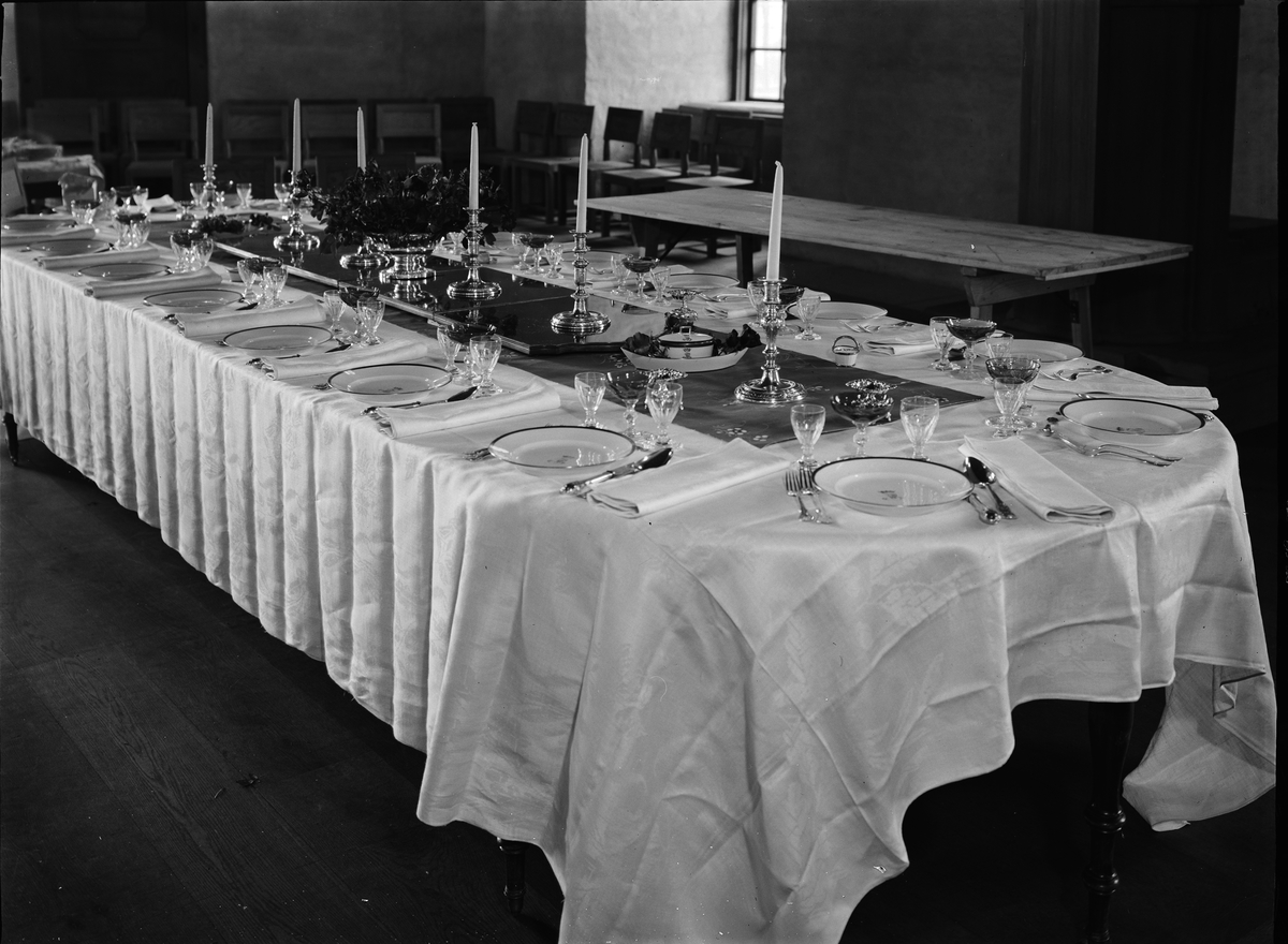 Dukat festbord i Rikssalen, Uppsala slott, Uppsala