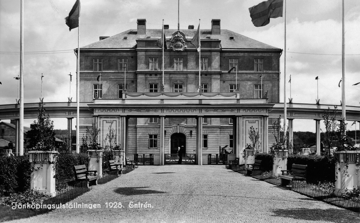 Jönköpingsutställningen år 1928, Huvudentréen.