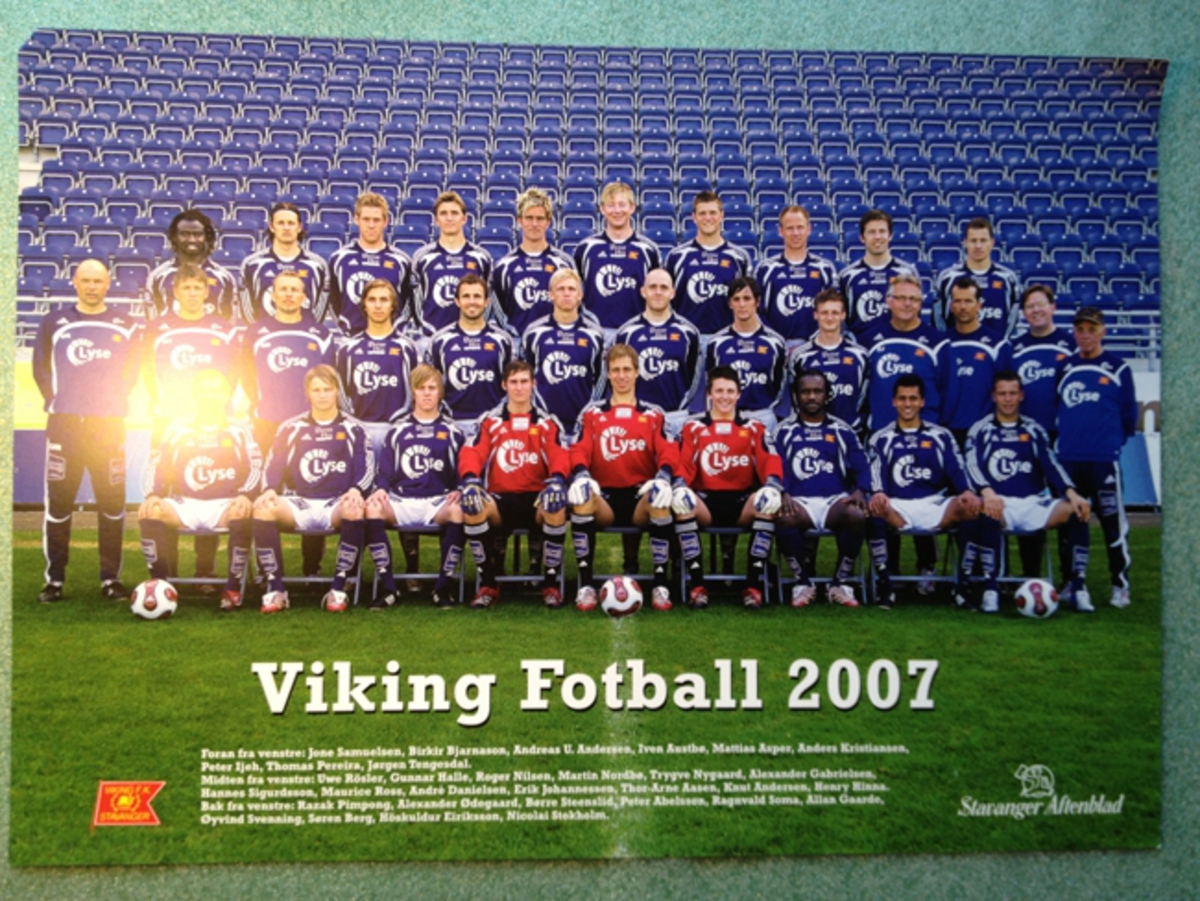 Plakat med lagbilde Viking 2007.