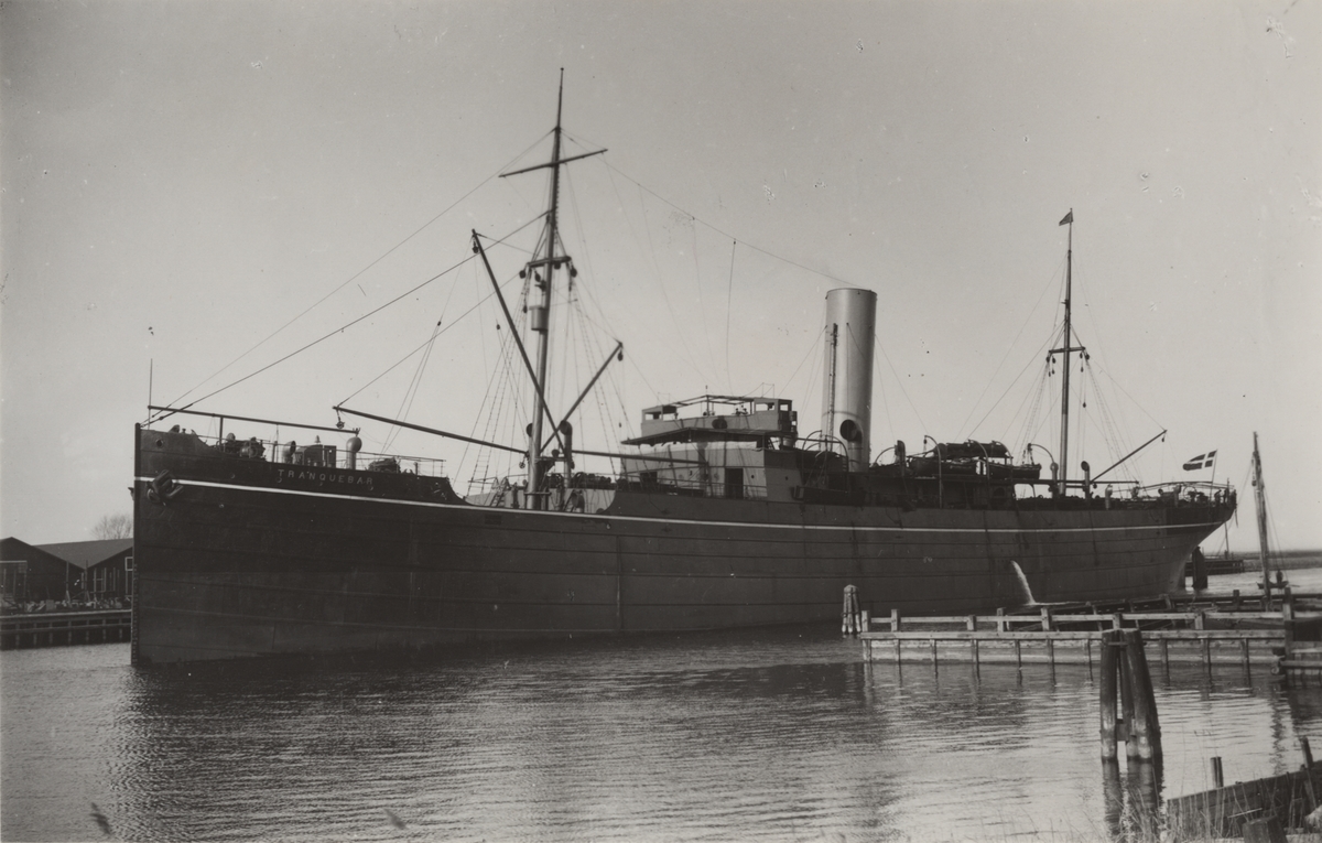 Lastångfartyget TRANQUEBAR av Köpenhamn i Åhus 21.5.1919.