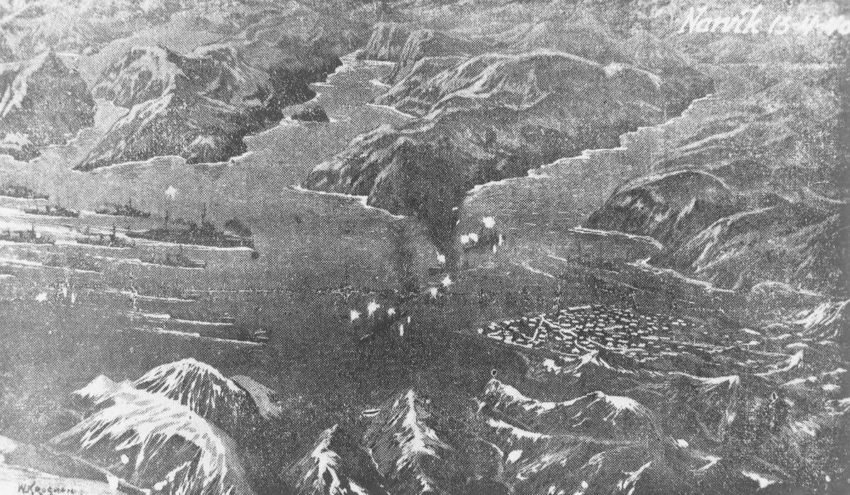 Skisse av sjøslaget om Narvik 13 april 1940 (kopi)