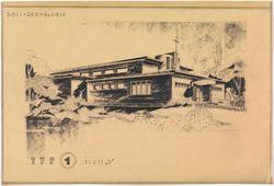 Konkurranseutkast til kirke i Tyskland [Eksteriørperspektiv]