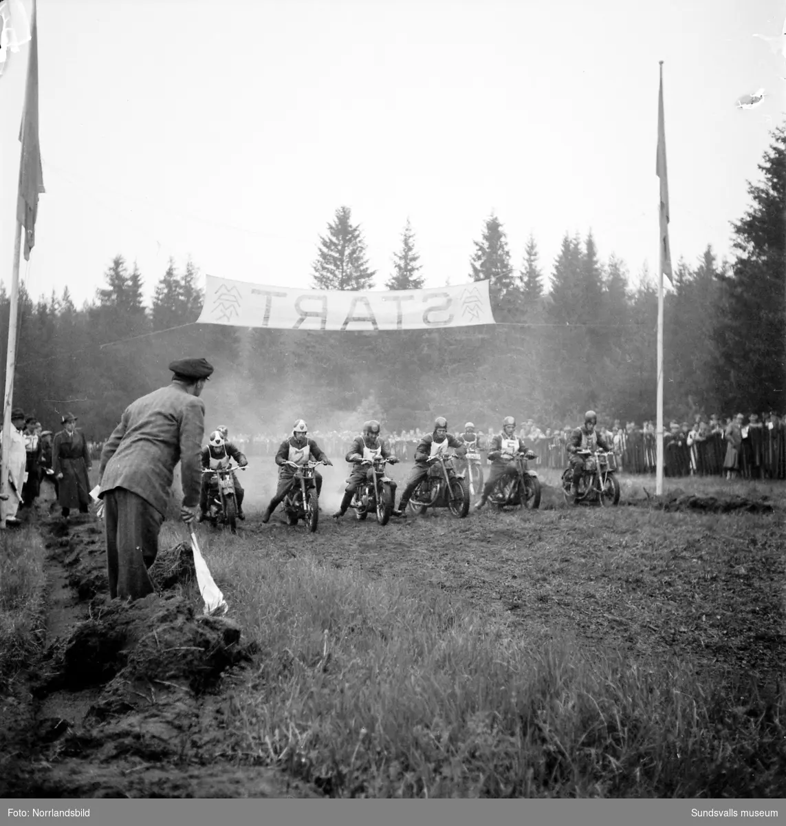 Motocrosstävlingar vid Kubikenborg.