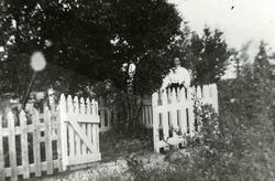 Laura Vindseth Gjesback på kirkegården i Flatanger