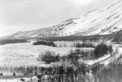 Isgang i Tana. Bildet er tatt 23.05.1929. Bak bildet står de
